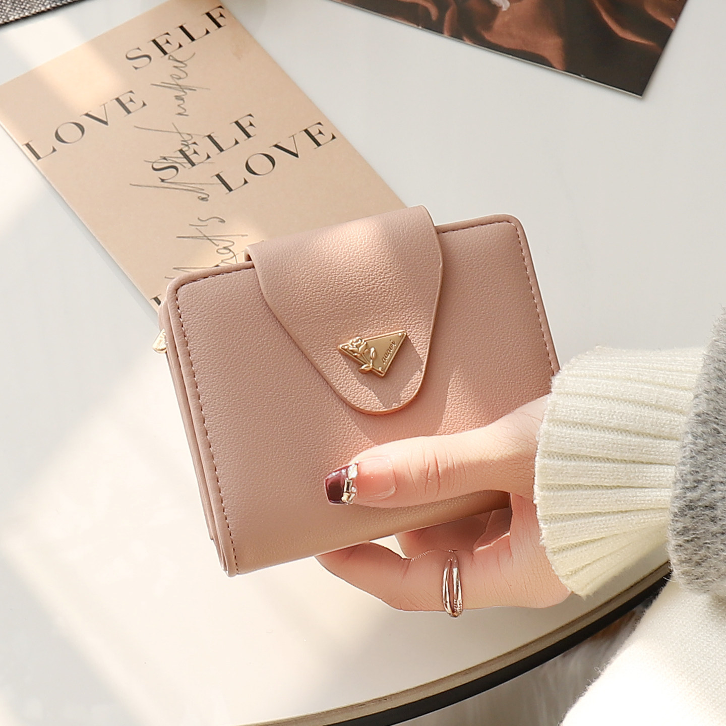 短款钱包2025新款小清新多卡位钱包卡包一体简约精致折叠零钱包,箱包皮具/热销女包/男包,钱包,淘宝优惠券,粉丝福利购,淘宝优惠卷