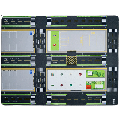 儿童爬行垫城市地毯交通