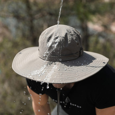 防水渔夫帽夏季防晒大帽檐男户外