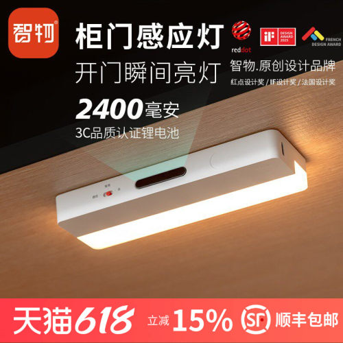 智物充电感应柜门衣帽间鞋柜灯