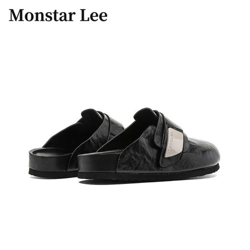 Monstar lee勃肯鞋男款包头穆勒鞋一脚蹬懒人拖鞋透气情侣凉拖