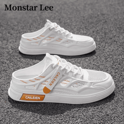 Monstar lee半拖鞋男夏季外穿镂空透气懒人一脚蹬沙滩户外运动凉