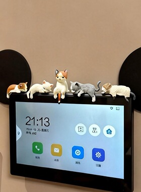 无小猫可视门铃装饰摆装饰摆件