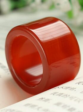 包邮纯天然玛瑙扳指仿古