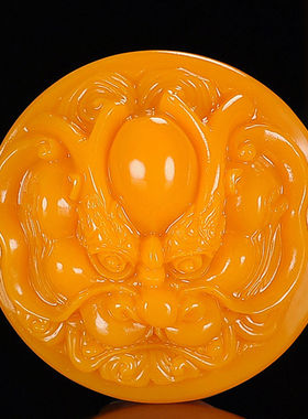 天然黄龙玉男款招财貔貅