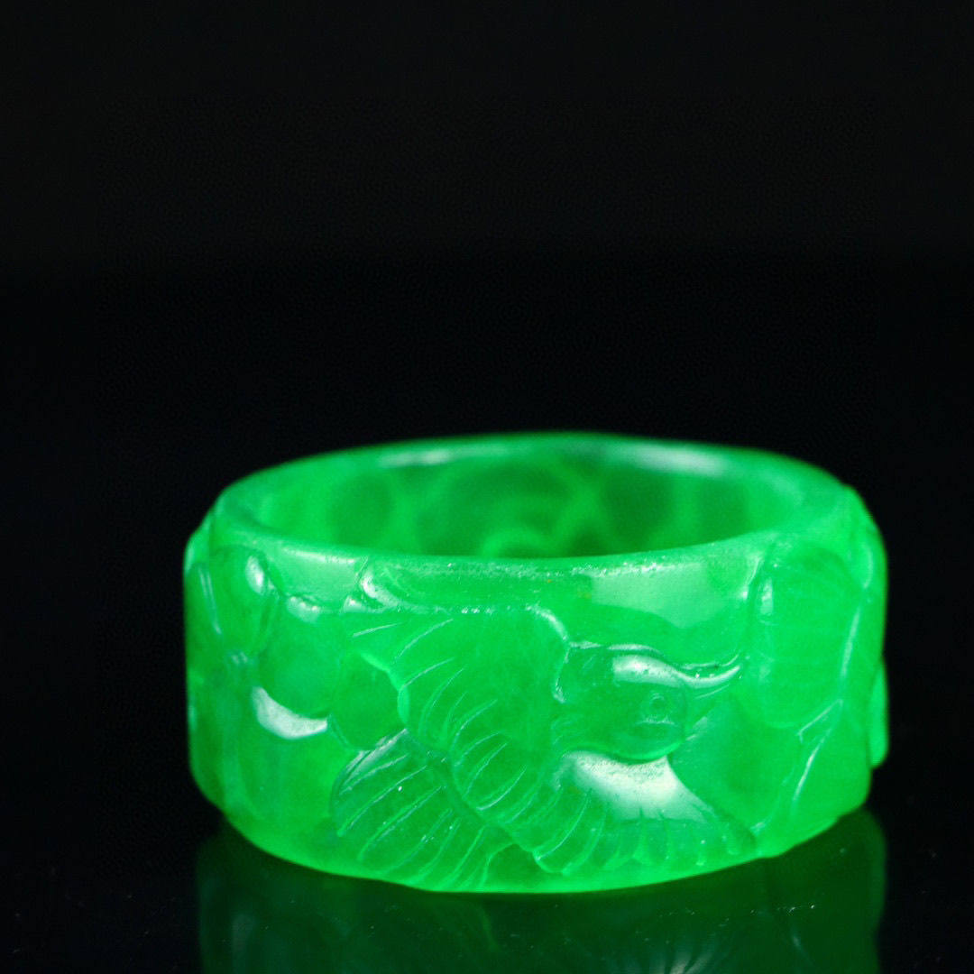 完美高冰精工雕刻【雕工手镯】精美首饰饰品文玩送礼收藏