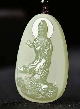 厂家阿富汗玉乘龙观音吊