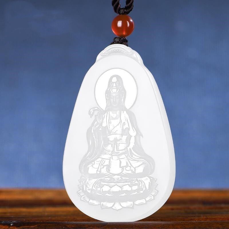 天然新疆和田羊脂白阿富