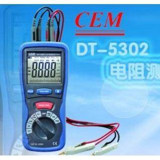 CEM华盛昌DT-5302接地电阻测试仪 接地电阻表40MΩ 1000V