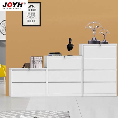 宽窄卡箱a4FC办公文件柜挂劳柜抽屉柜立式资料档案柜带锁钢制拉手