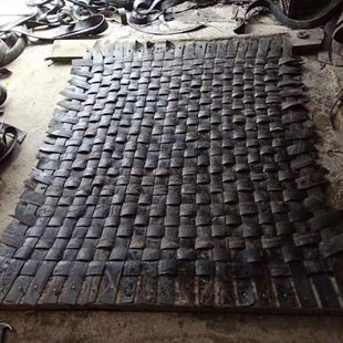 1.1m 云南爆破施工品炮石防护网旧轮胎编织炮被挡飞石专用炮毯1.1