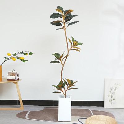 大型仿真绿植盆栽室内客厅家居装饰假树彩叶橡皮树人造植物