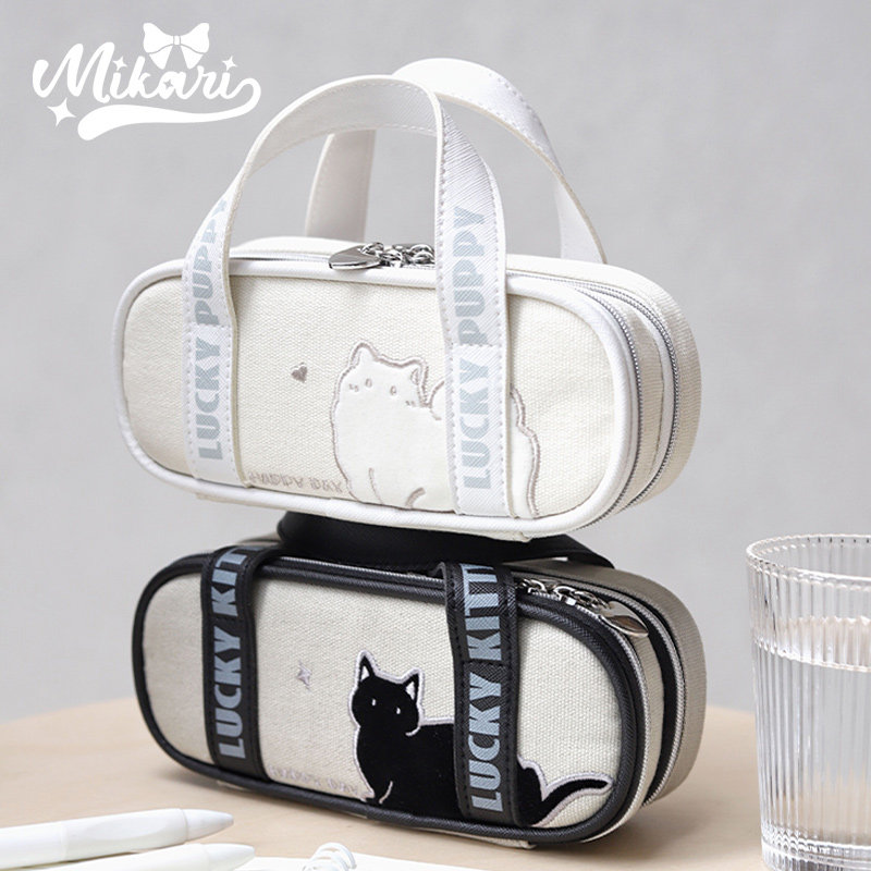 美卡瑞笔袋文具盒女孩女小学生初中高中生儿童2026年新款流行女生