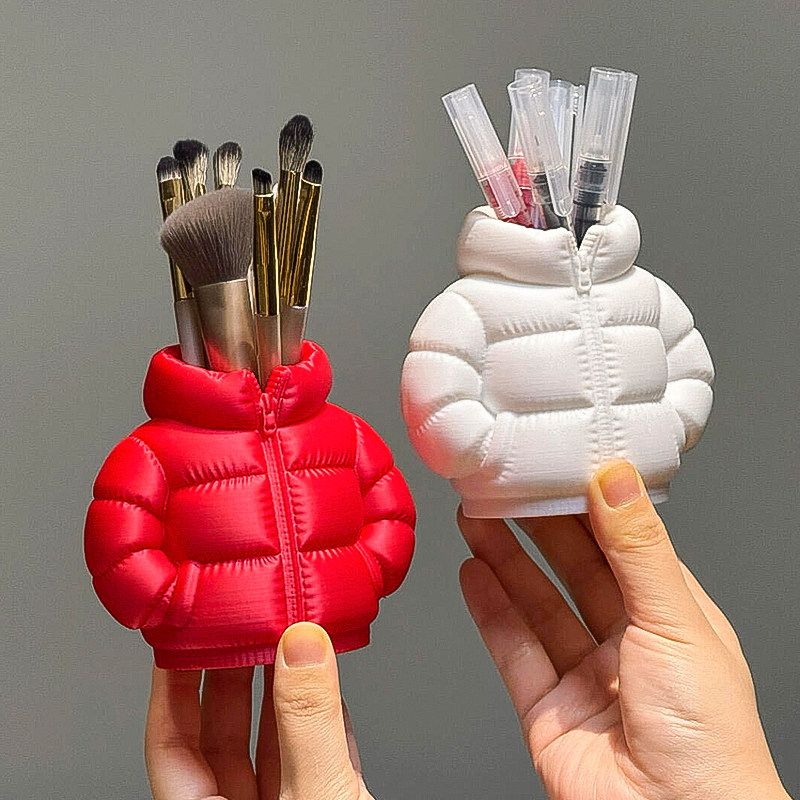 羽绒服笔筒3D打印学生办公室桌面创意可爱文具收纳盒送朋友礼物,文具电教/文化用品/商务用品,笔筒,淘宝优惠券,粉丝福利购,淘宝优惠卷