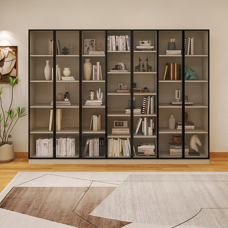 玻璃门书柜自由组合支持定制