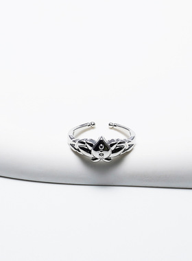 动漫葬送的芙莉莲戒指镜莲华莲花开口戒二次元花朵小众设计感高级