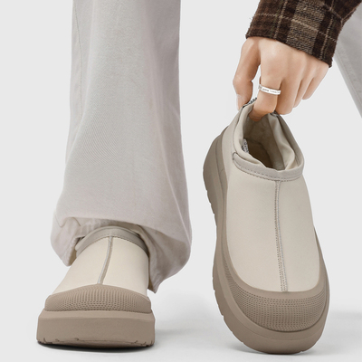 潮牌厚底雪地靴男2025冬季新款加绒保暖防滑休闲鞋子户外防水棉鞋