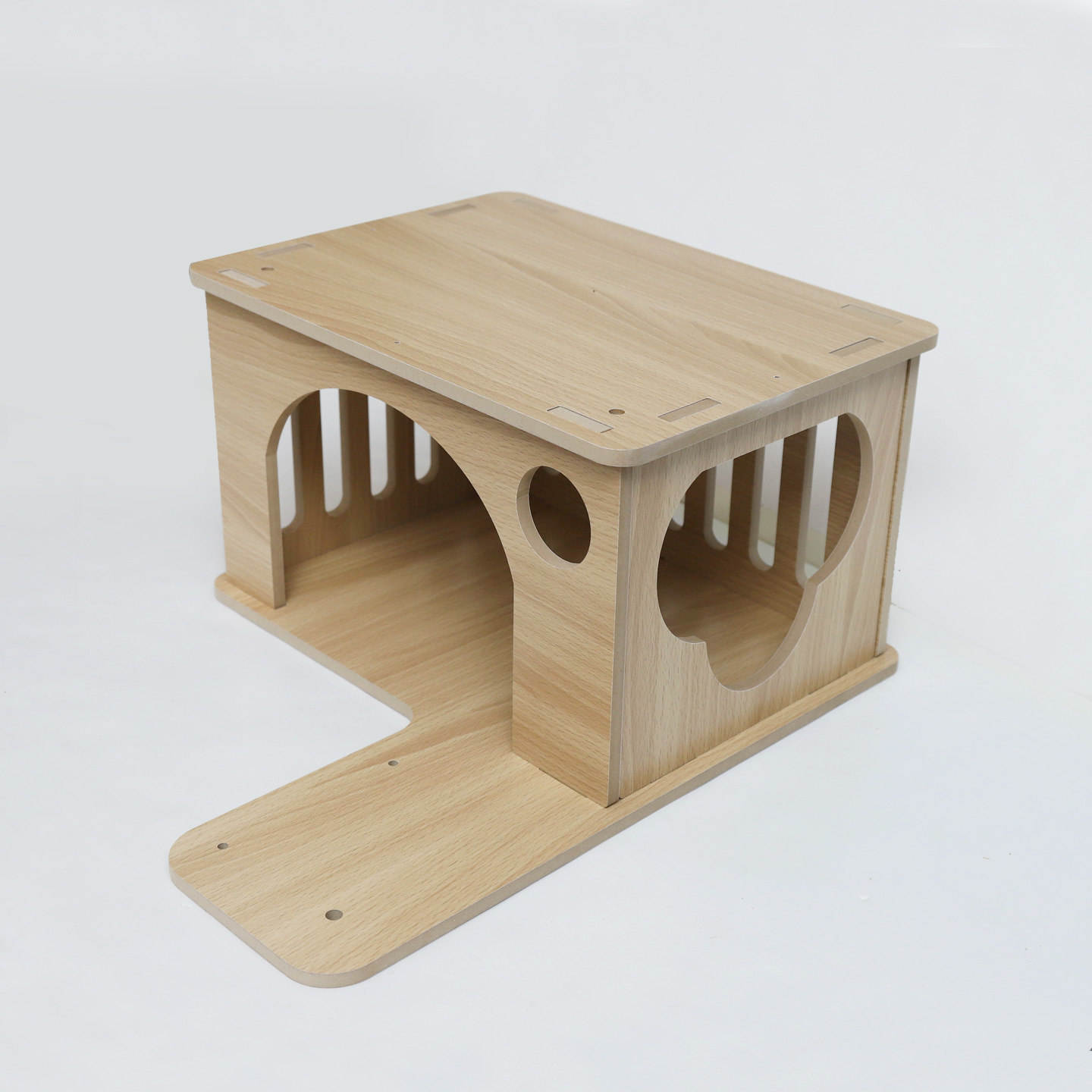 木质猫窝小型猫屋宠物用品四季通用猫房子可定制