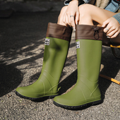 2026野鸟协会平替可折叠情侣高筒雨鞋 女防滑户外徒步雨靴长筒水鞋