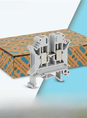 Uk6N端子排Weike 6mm方压轨式快速连接纯铜阻燃型50片一箱装