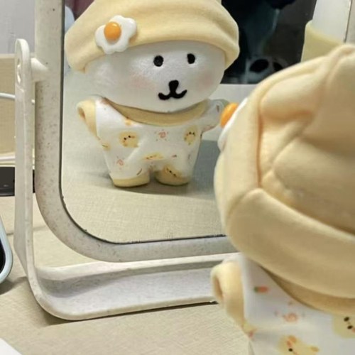 新款睡意萌萌系列爬爬服13cm自嘲熊娃娃衣服可爱呆萌玩偶挂件变装