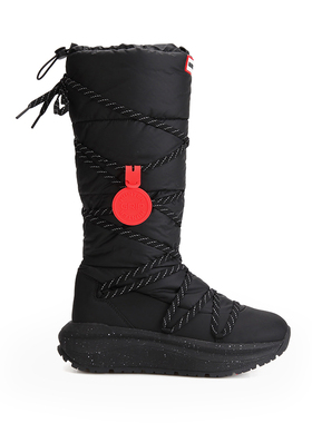 HUNTER男女同款Grip冬季高筒情侣款厚底保暖休闲雪地靴