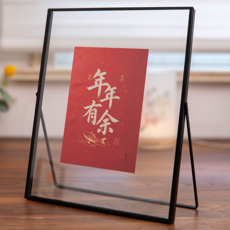 立式金属复古黑色相框桌面摆件乔相框/画框