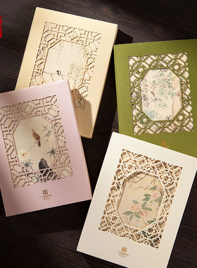 广东省博物馆空谷之音四季窗花手账本笔记本记事本学生办公用品