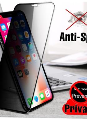 适用于Cover Anti-Spy Screen Privacy Glass Film for Iphone 15 13 12