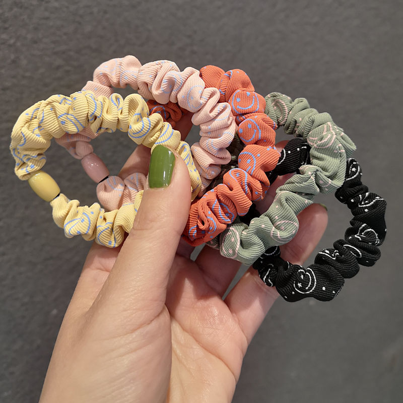 东大门高弹力小肠皮筋手链丸子头