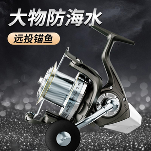 大物纺车轮全金属渔轮海钓竿锚杆路亚远投专用防海水正品鱼线轮子