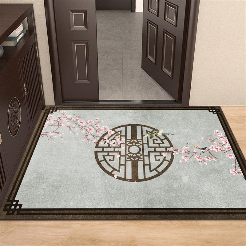 新中式地垫入户门地毯客厅进门走廊脚垫家用防滑可裁剪中国风门垫,家庭/个人清洁工具,地垫,淘宝优惠券,粉丝福利购,淘宝优惠卷