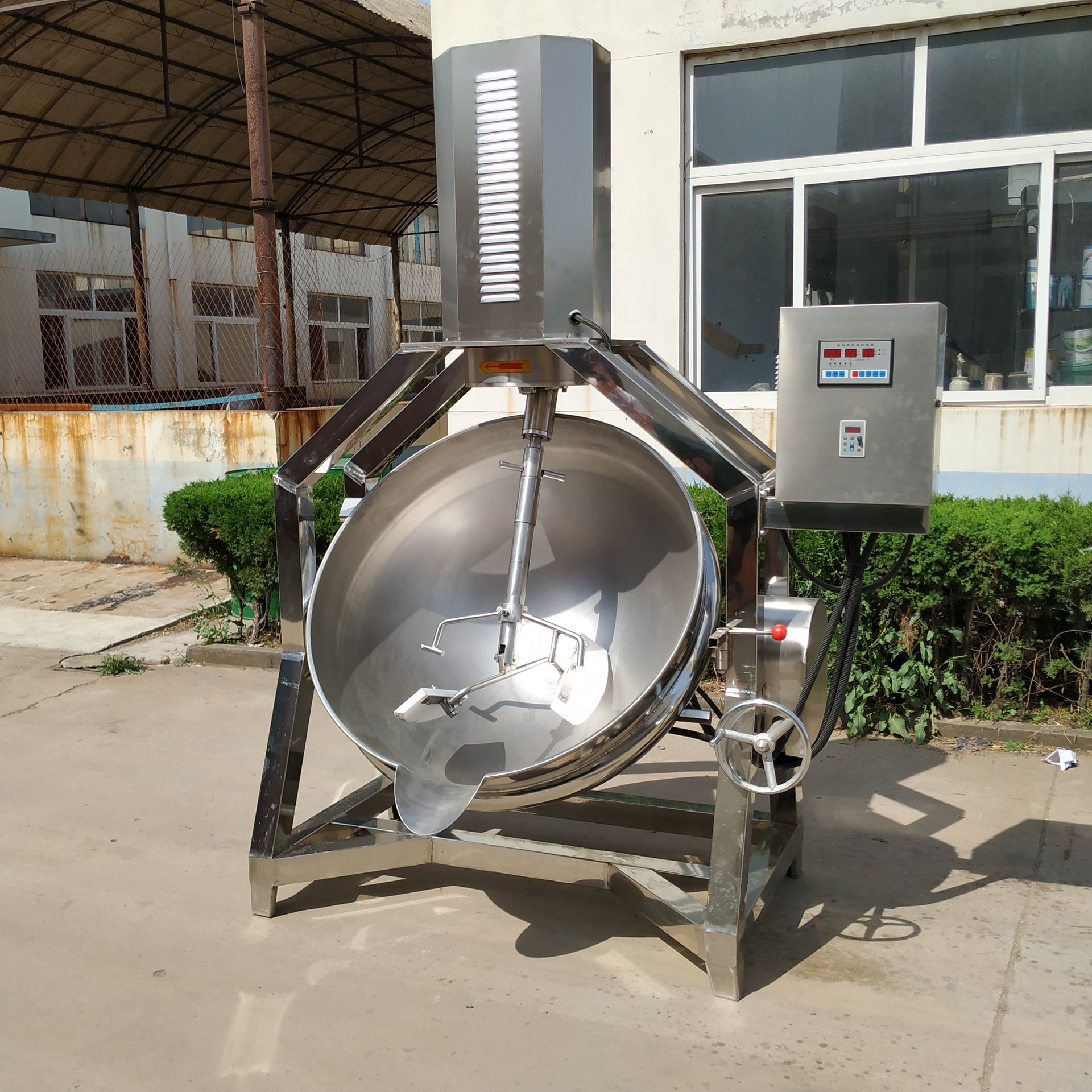 辣椒酱炒锅 每锅500斤工业电自动翻炒 烧煤气搅拌炒锅8