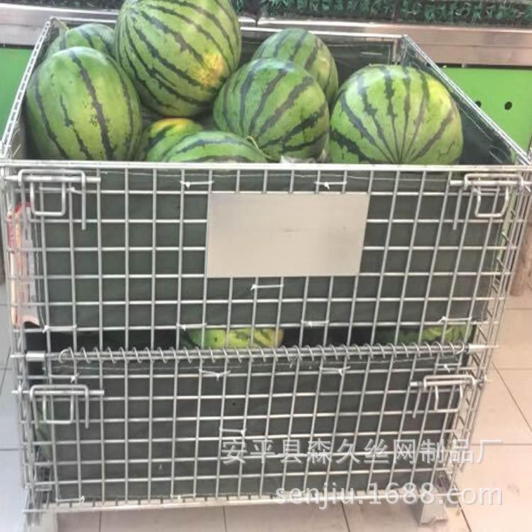 河北厂家供应6.0mm1.2米折叠式仓储笼仓库笼蝴蝶笼金属周转箱