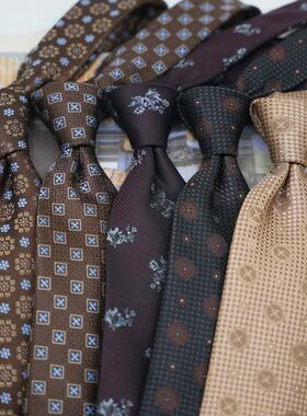 领带男正装韩版英伦风绅士涤丝欧美8CM手打款商务职业装宽SY8125A