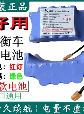 平衡车电池36V42v通用扭扭儿童飘逸车滑板车4400大容量动力锂电瓶
