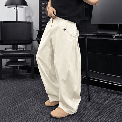春季日系男士宽松直筒休闲裤
