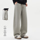 重磅加绒直筒裤 男时尚 简约净版 冬季 新疆彩虹棉宽松百搭弯刀休闲裤