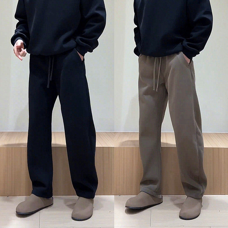 春秋简约潮流弯刀休闲裤男秋冬高级感香蕉裤宽松百搭直筒阔腿卫裤,男装,休闲裤,淘宝优惠券,粉丝福利购,淘宝优惠卷