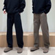 宽松百搭直筒阔腿卫裤 春秋简约潮流弯刀休闲裤 男秋冬高级感香蕉裤