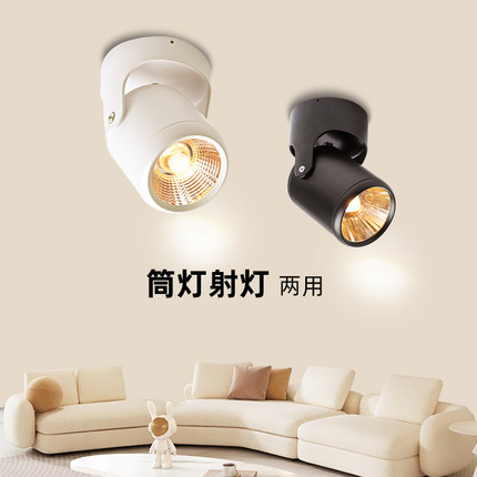 筒灯射灯led天花灯明装店铺商用家用简约现代无主灯客厅照明
