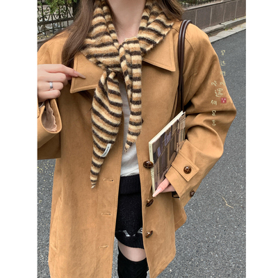 针织三角巾围巾秋冬季氛围感