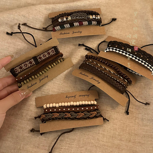 复古编织绳手链新中式小众