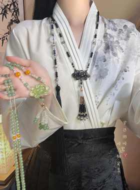 背云流苏璎珞项链新中式国风古风