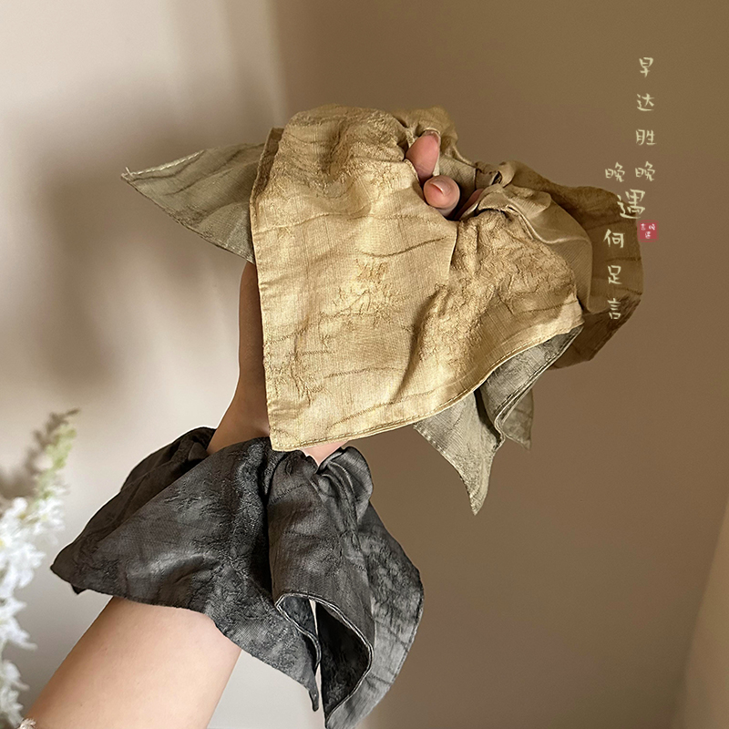 方巾大肠发圈新中式复古