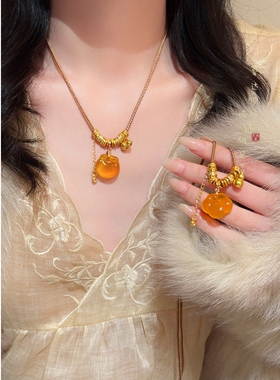 祥云流苏项链新中式高级感