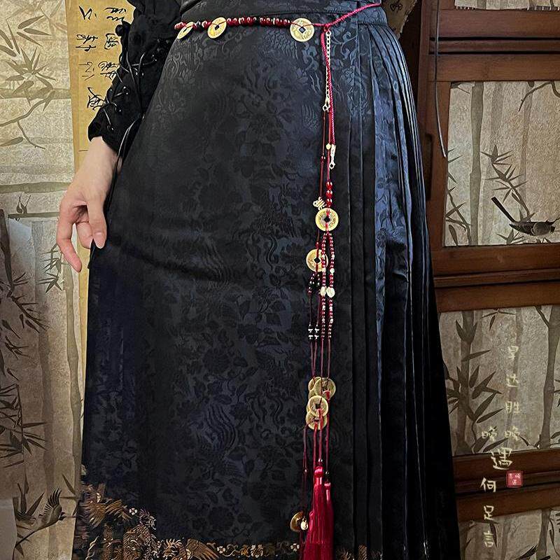 红色流苏禁步新中式古风配饰