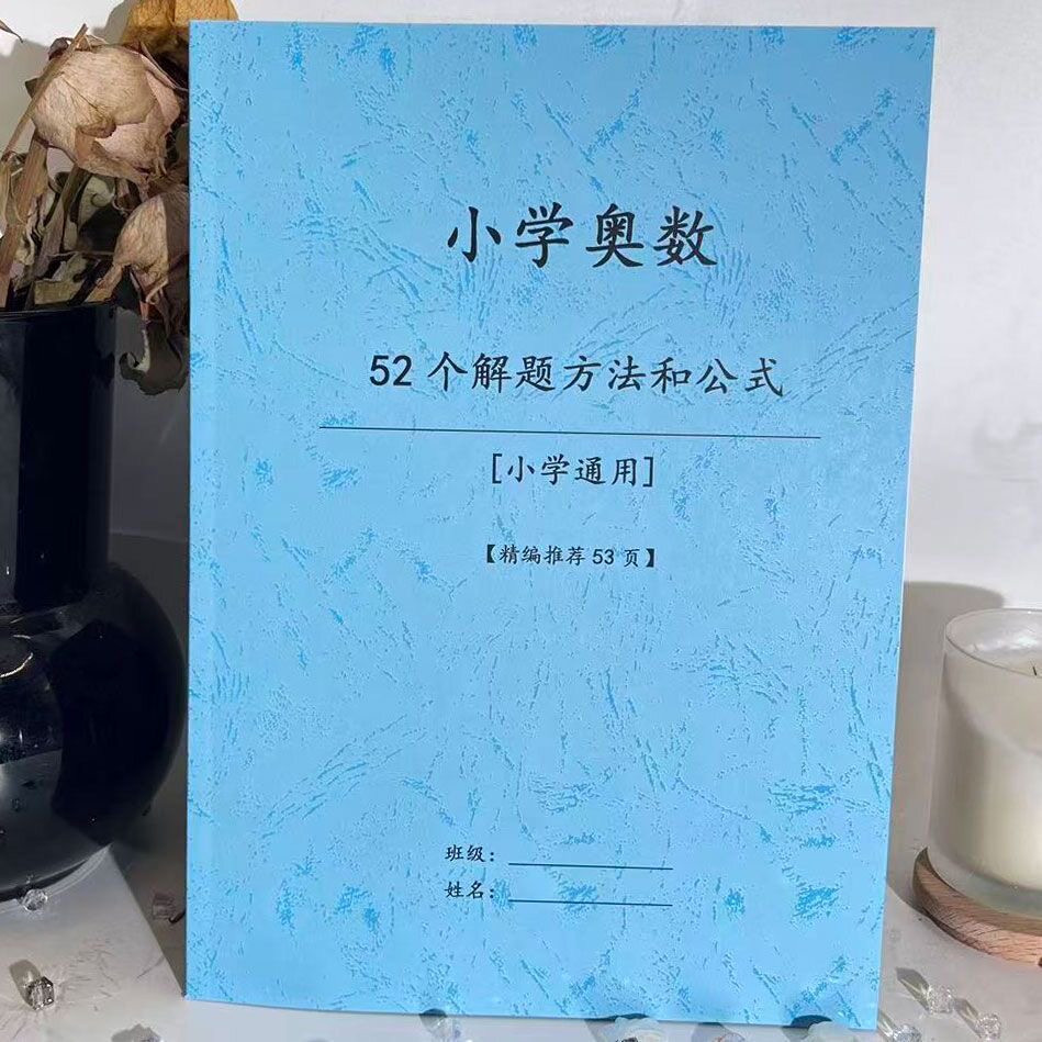 小学奥数52个解题方法和公式技巧总结三四五六年专项练习本训练