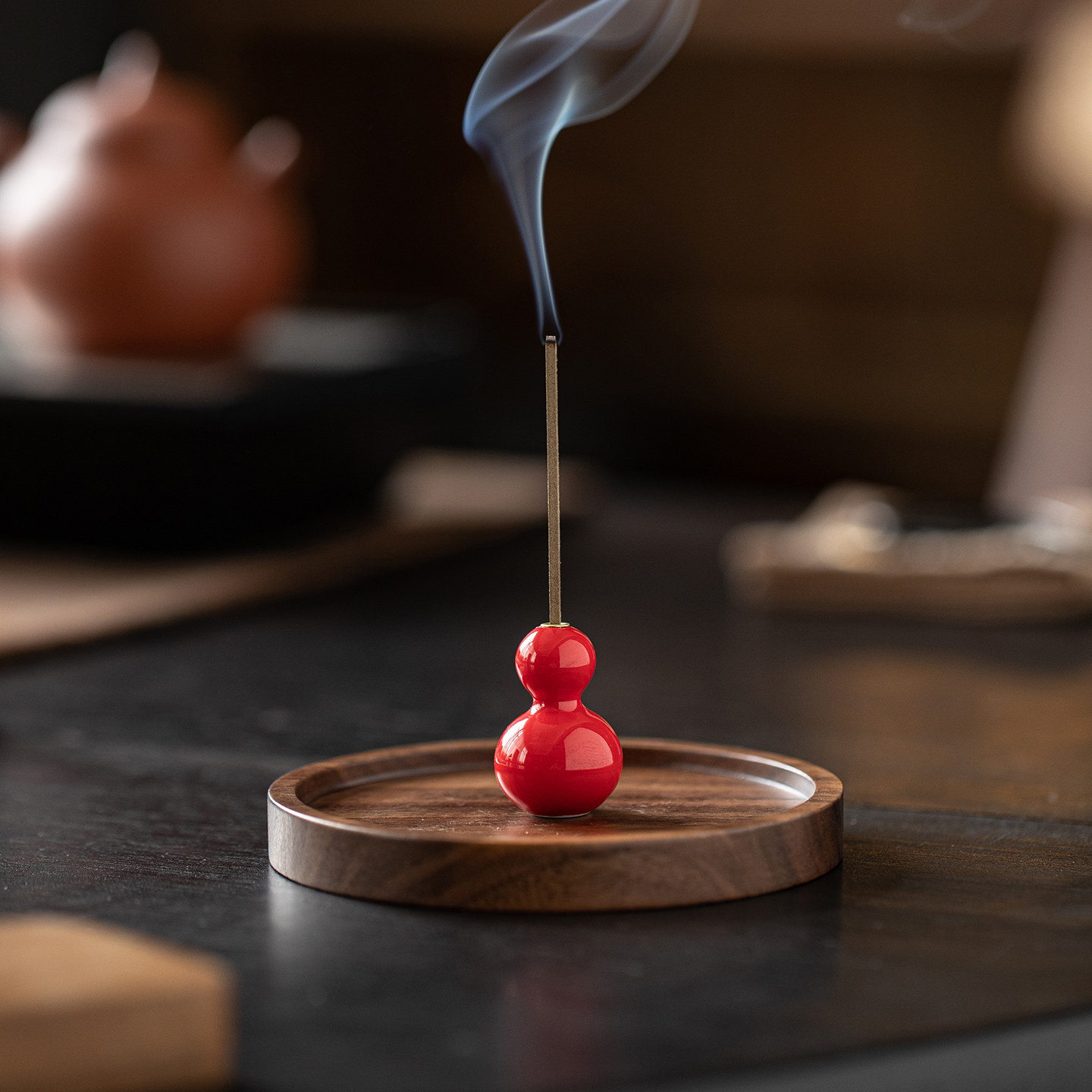 福禄创意陶瓷小葫芦线香炉家用室内香插香座禅意茶空间香薰点香器,家居饰品,香薰炉,淘宝优惠券,粉丝福利购,淘宝优惠卷