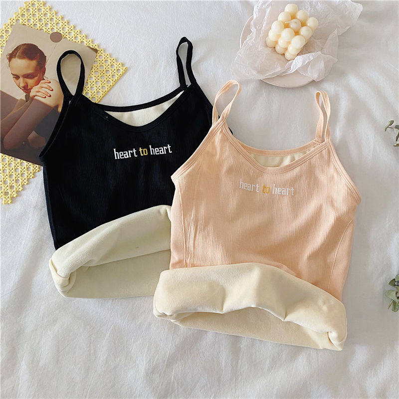 保暖无痕吊带背心女内搭贴身秋冬德绒打底衫修身上衣外穿,女士内衣/男士内衣/家居服,保暖背心,淘宝优惠券,粉丝福利购,淘宝优惠卷